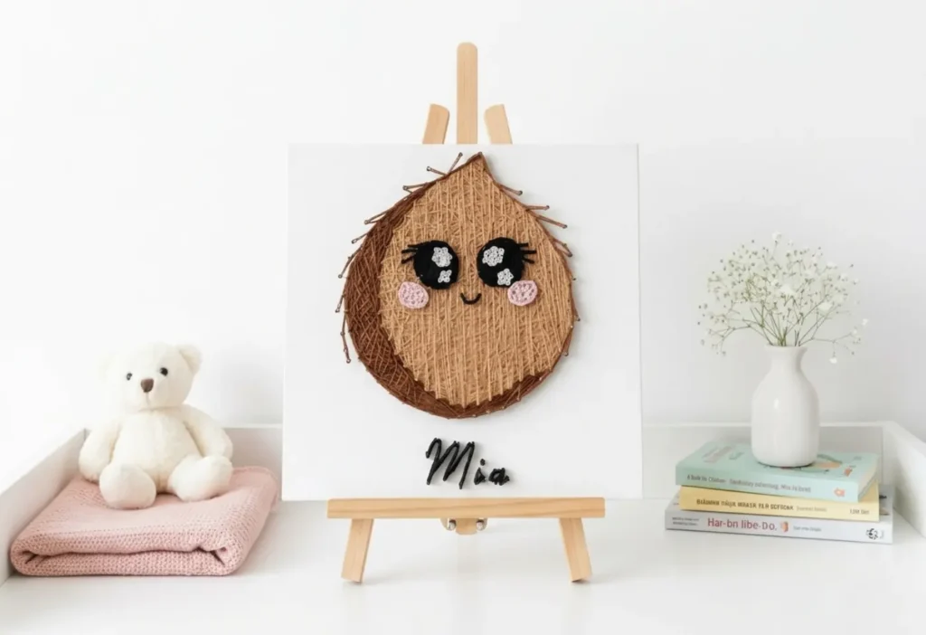 Tablou personalizat string art cu nume