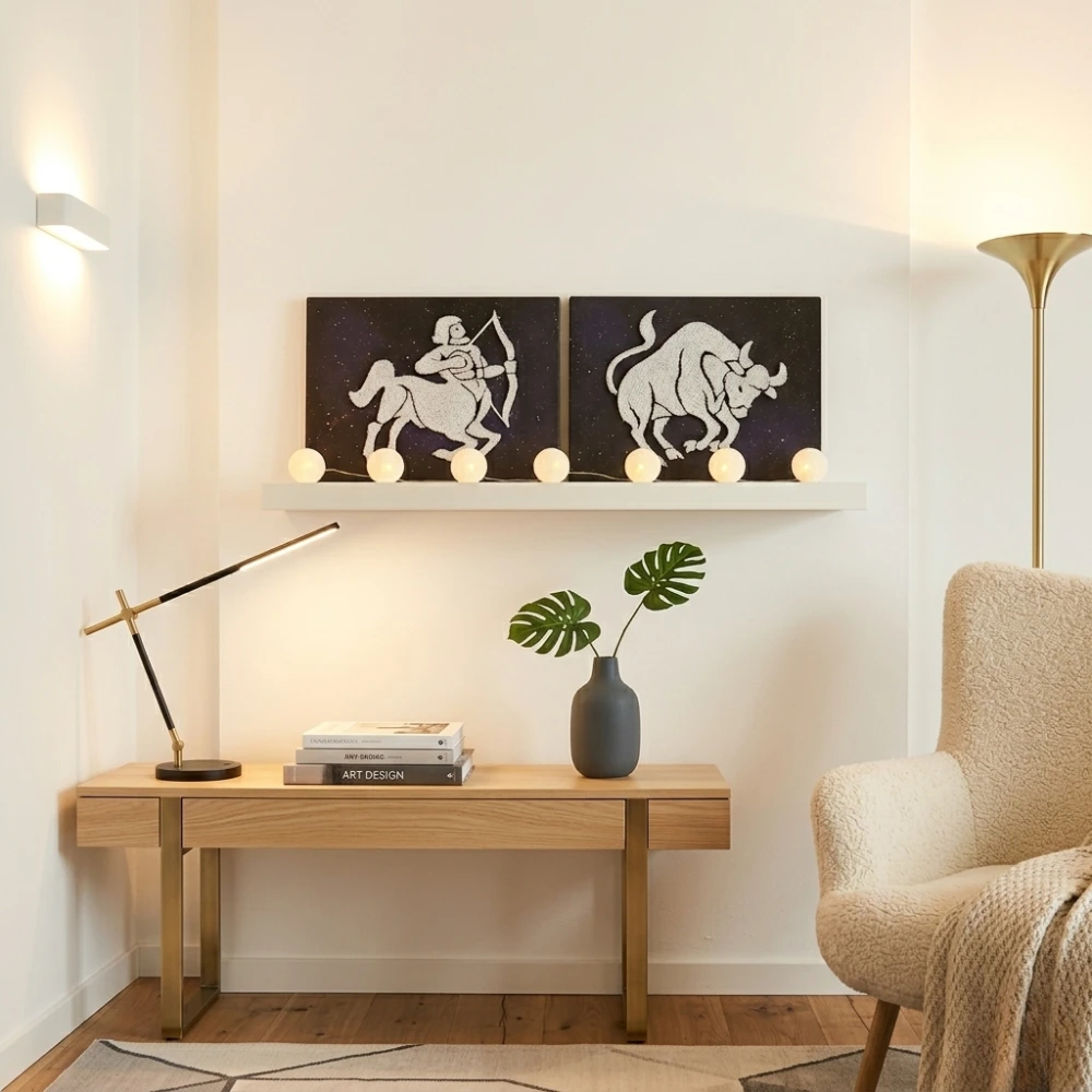 Tablou personalizat string art cu semne zodiacale